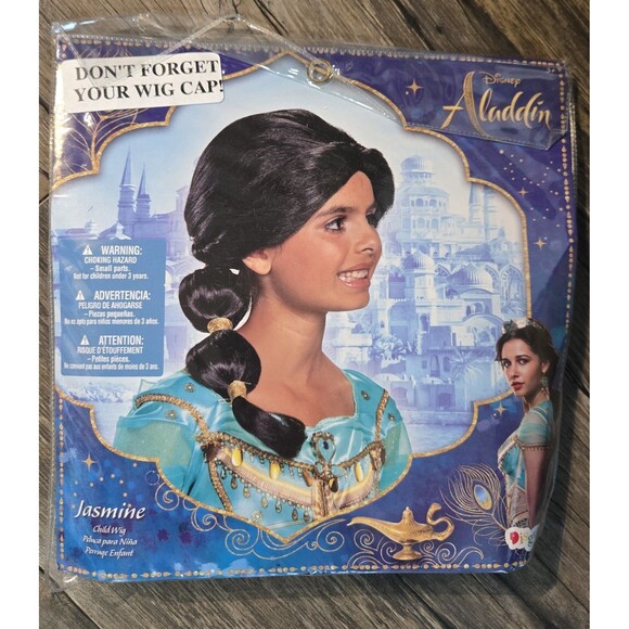 Disney Jasmine Wig Kids One Size Brand New - Picture 1 of 6